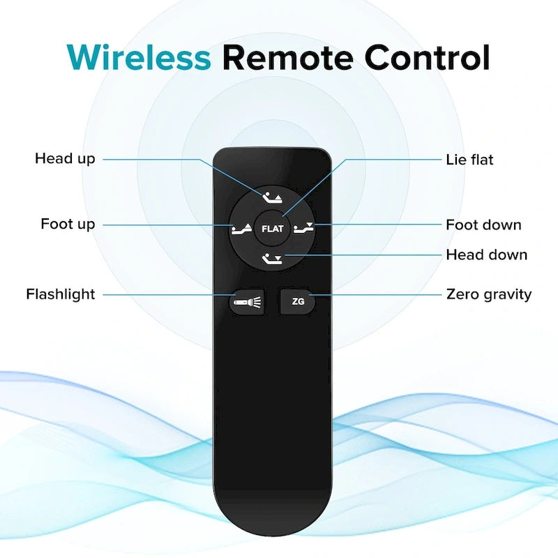 Verstellbarer King-Size-Bettrahmen mit motorisierter Neigungsverstellung