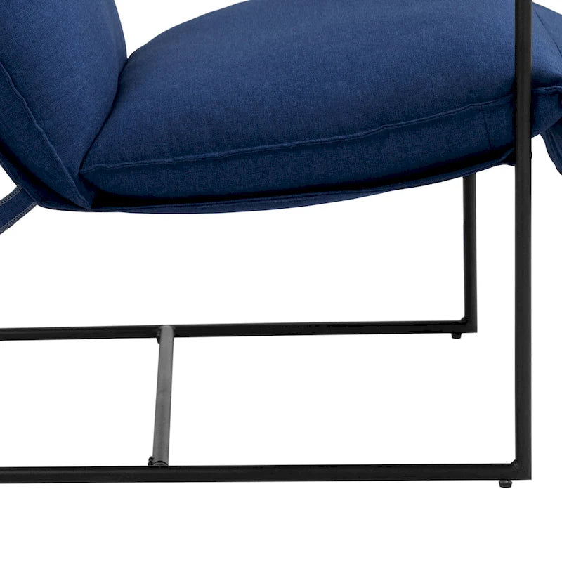 Stoffsessel mit Metallrahmen Schlingsessel 2er Set