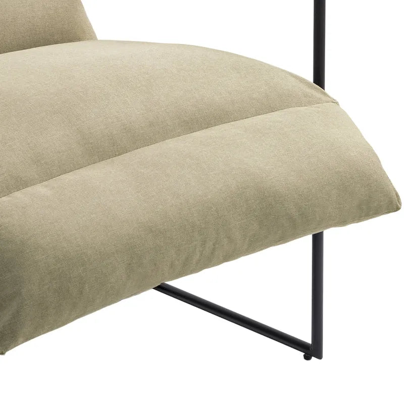 Stoffsessel mit Metallrahmen Schlingsessel 2er Set