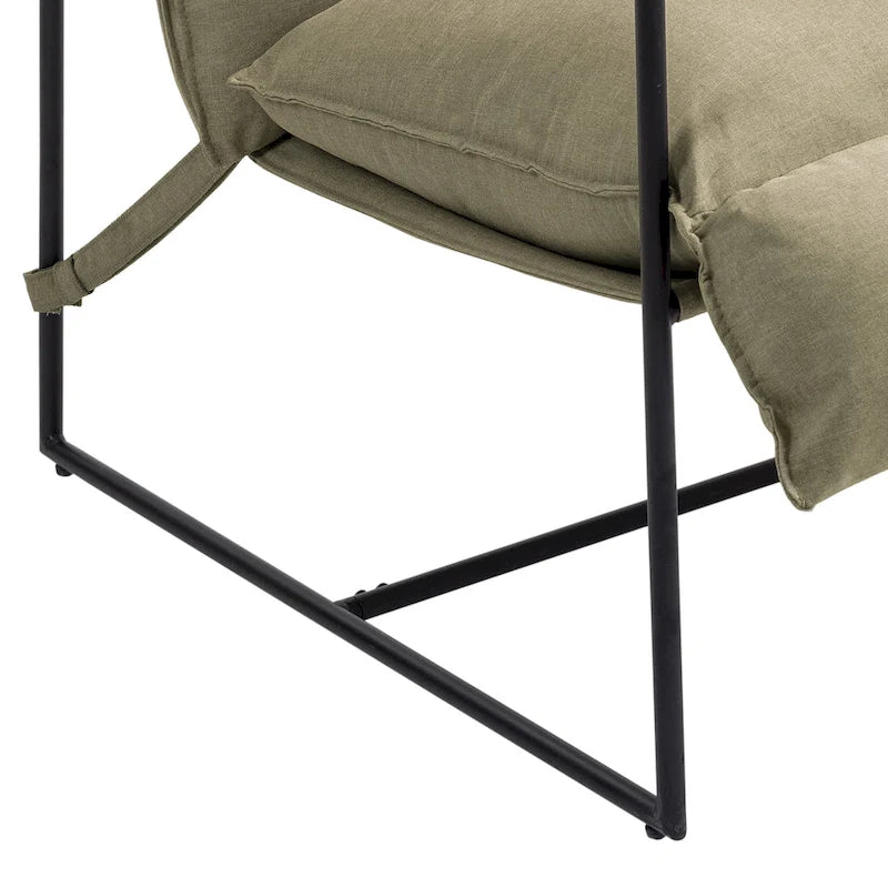 Stoffsessel mit Metallrahmen Schlingsessel 2er Set