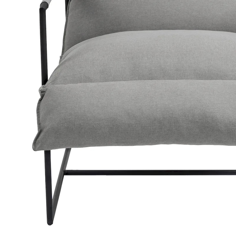 Stoffsessel mit Metallrahmen Schlingsessel 2er Set