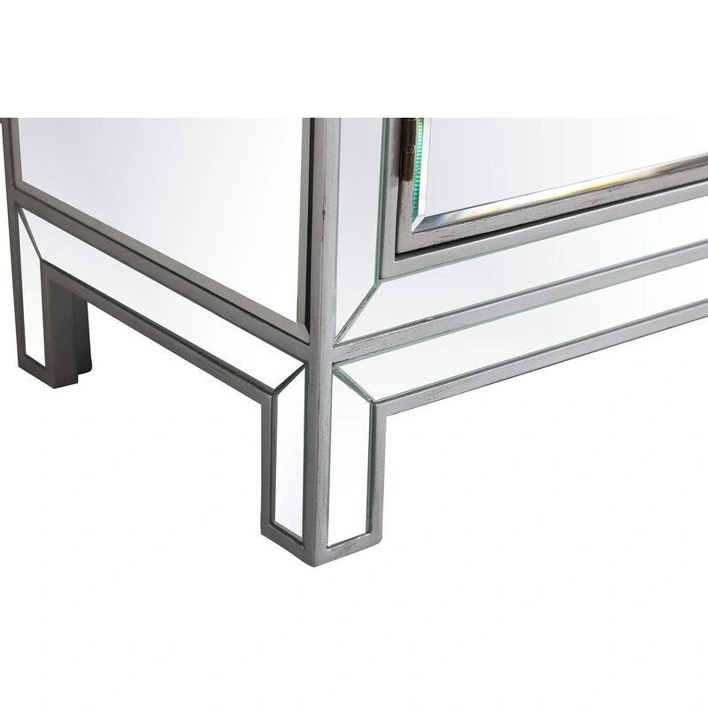 29 Zoll Antiker Spiegelschrank