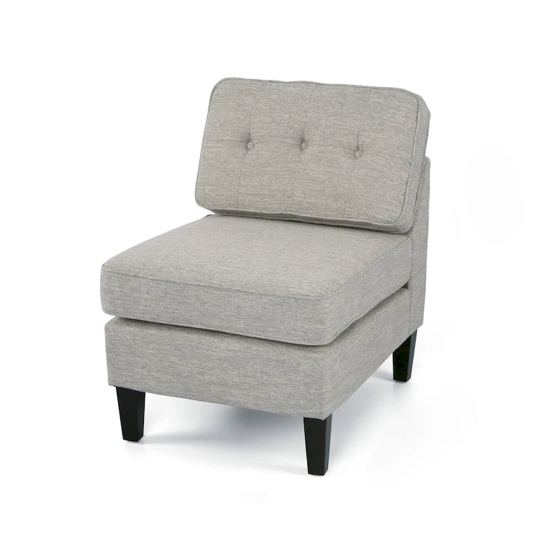 Moderner Stoff-Sessel ohne Armlehnen