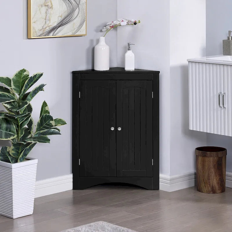 Eckschrank mit Türen und Einlegeböden