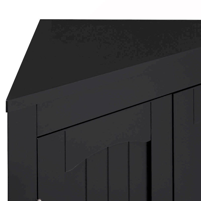 Eckschrank mit Türen und Einlegeböden