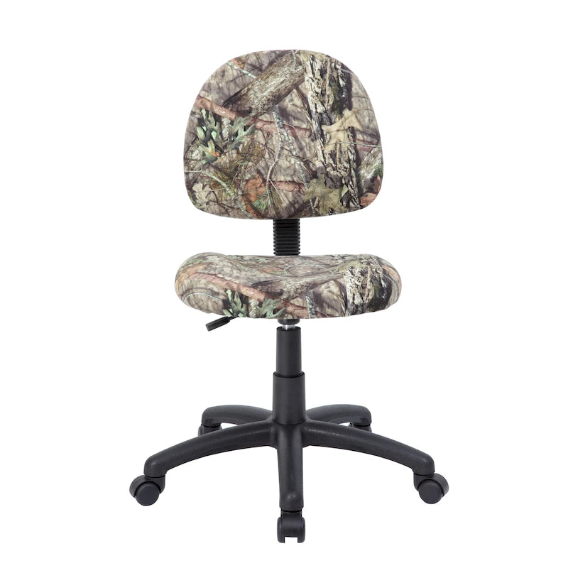 Bürostuhl Deluxe Stoff mit Lordosenstütze