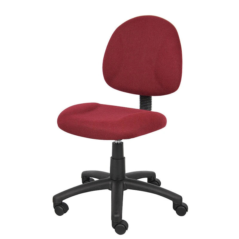 Bürostuhl Deluxe Stoff mit Lordosenstütze