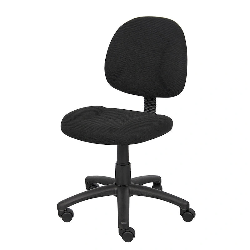 Bürostuhl Deluxe Stoff mit Lordosenstütze