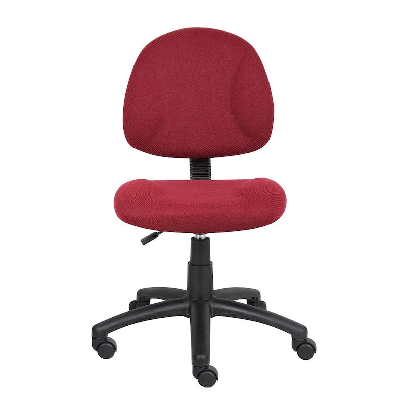 Bürostuhl Deluxe Stoff mit Lordosenstütze