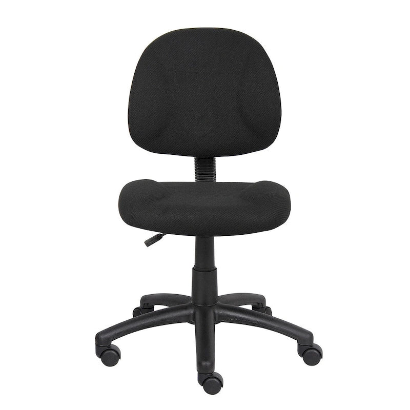 Bürostuhl Deluxe Stoff mit Lordosenstütze