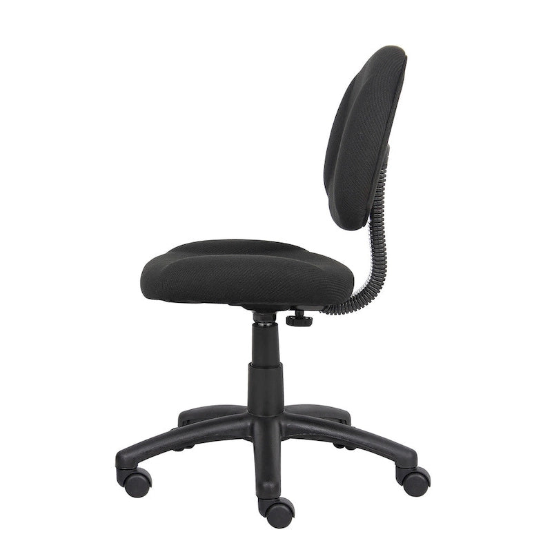 Bürostuhl Deluxe Stoff mit Lordosenstütze