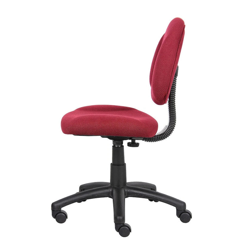 Bürostuhl Deluxe Stoff mit Lordosenstütze