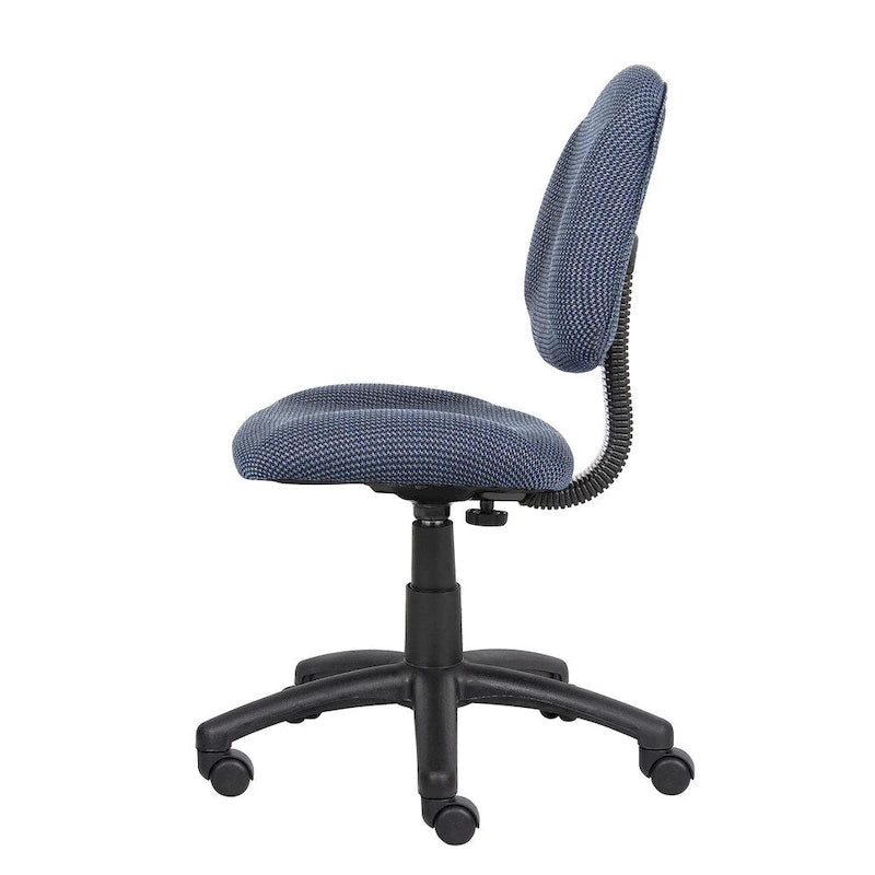 Bürostuhl Deluxe Stoff mit Lordosenstütze