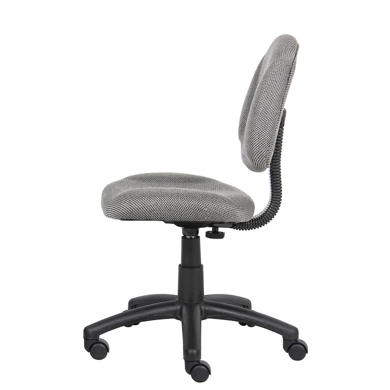 Bürostuhl Deluxe Stoff mit Lordosenstütze