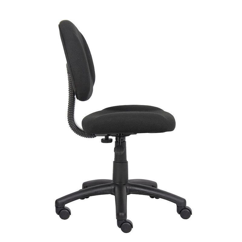 Bürostuhl Deluxe Stoff mit Lordosenstütze