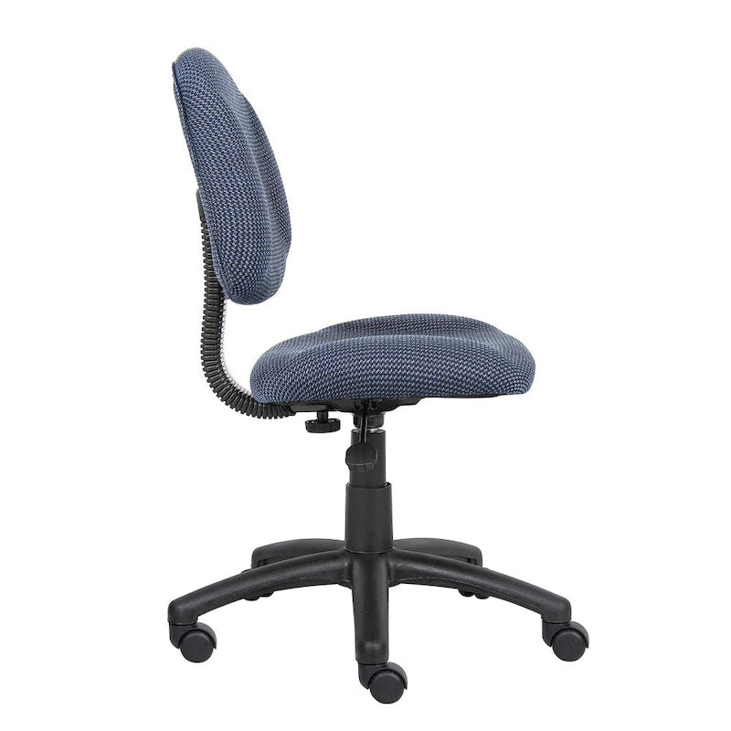 Bürostuhl Deluxe Stoff mit Lordosenstütze