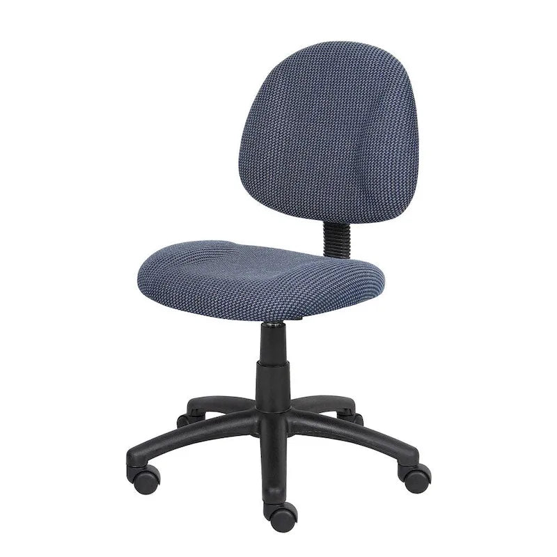 Bürostuhl Deluxe Stoff mit Lordosenstütze