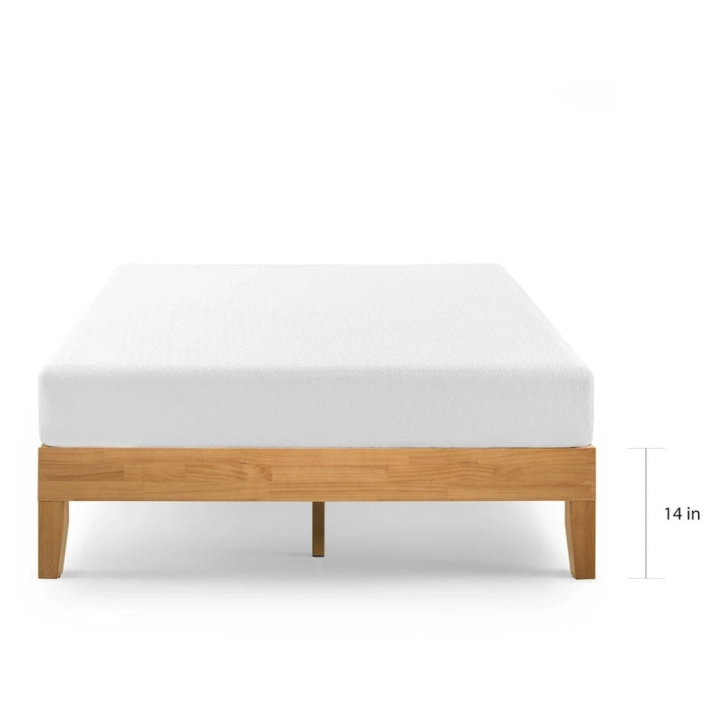 Deluxe-Plattformbett aus massiver Kiefer, 14 Zoll