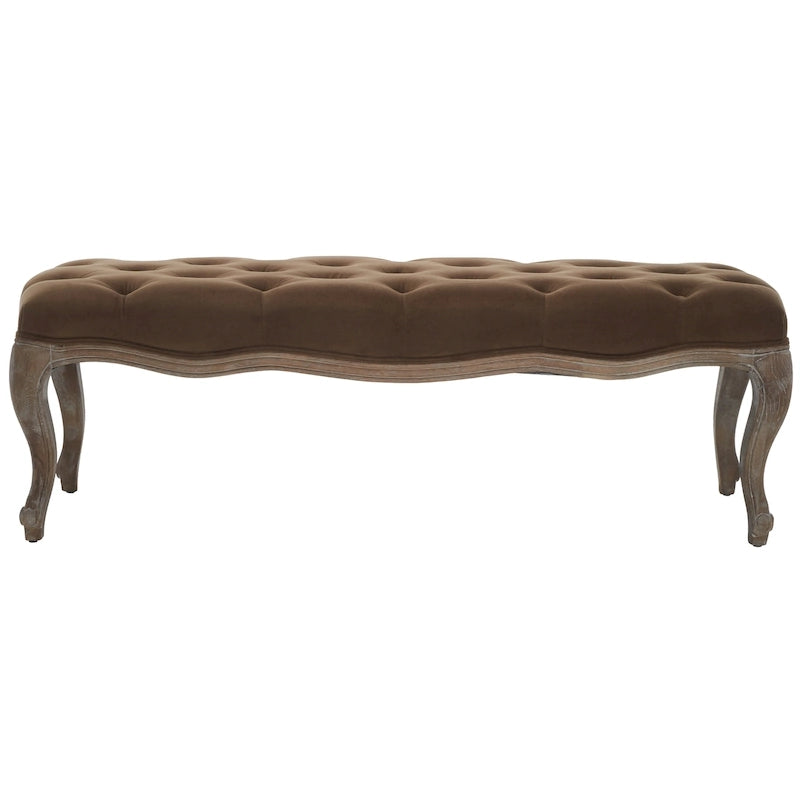 Französische Landhausbank, gepolstert – 132B x 46T x 46H cm