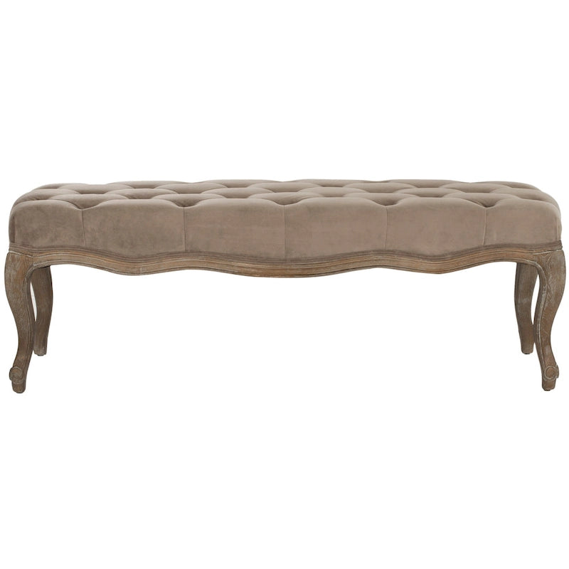 Französische Landhausbank, gepolstert – 132B x 46T x 46H cm