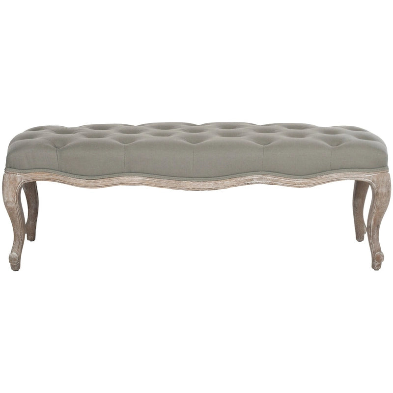 Französische Landhausbank, gepolstert – 132B x 46T x 46H cm