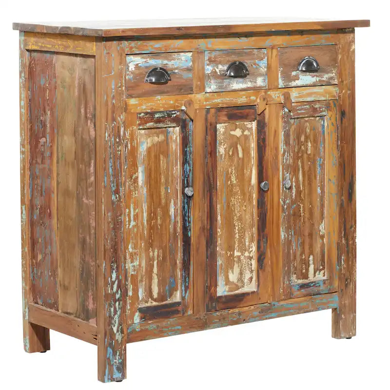 Braunes Holz handgemachter Schrank