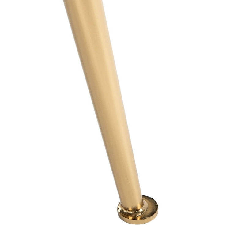 Sessel aus Samt mit goldenen Metallbeinen