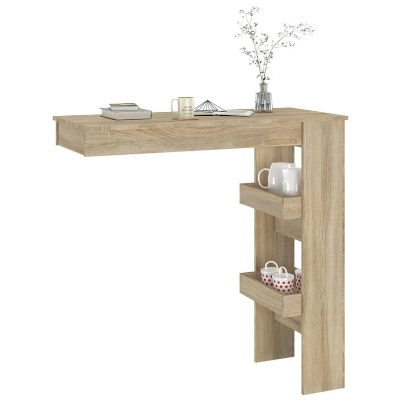 Wandbartisch – Küchenbar / Ess- / Computertisch, Holzwerkstoff