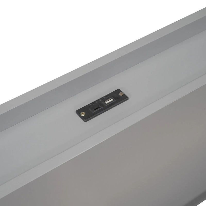 Modernes Plattform-Bettgestell in Twin-Größe mit integrierten USB-Anschlüssen