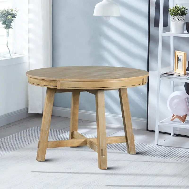 Ausziehbarer Esstisch im Vintage-Stil mit abnehmbarer Platte