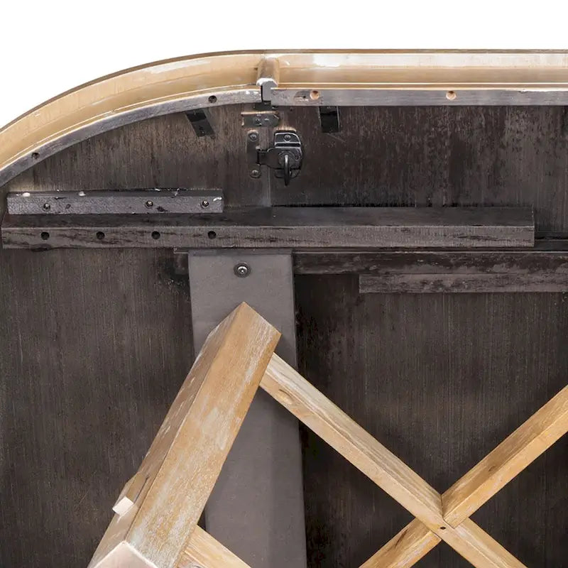 Ausziehbarer Esstisch im Vintage-Stil mit abnehmbarer Platte