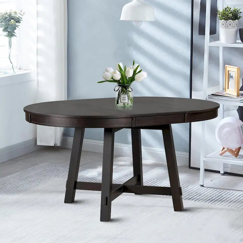 Ausziehbarer Esstisch im Vintage-Stil mit abnehmbarer Platte