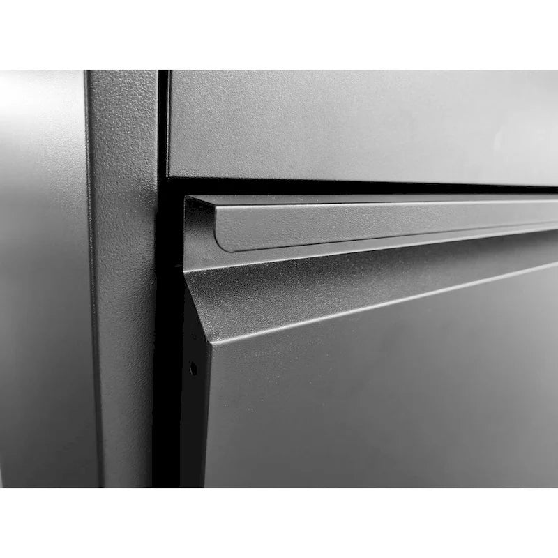 Vertikaler Aktenschrank aus Metall mit Schloss, 2-5 Schubladenoptionen