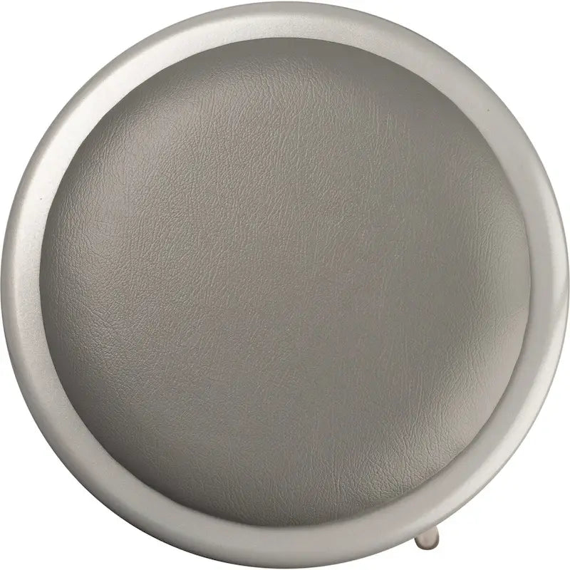 24-Zoll robuster Hocker aus Vinyl-gepolstertem Stahl, Grau
