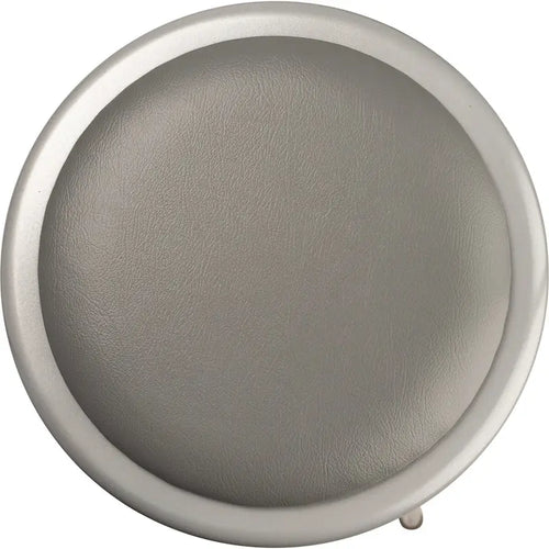 24-Zoll robuster Hocker aus Vinyl-gepolstertem Stahl, Grau