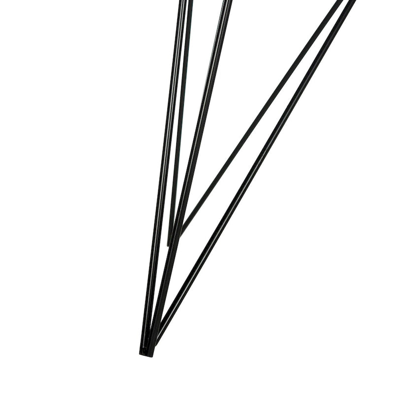 Dunkelgrauer/schwarzer runder Esstisch – 89,9 x 89,9 x 74,9 cm